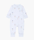 Load image into Gallery viewer, Livly Giraffe Overall - Blue
