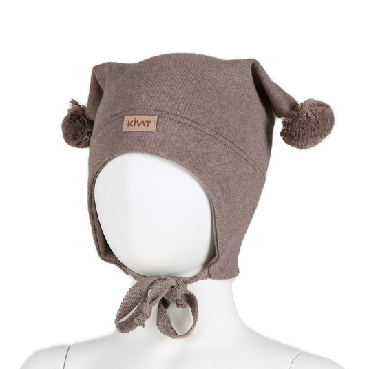 Kivat Vindtett Lue - Brown Melange