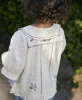 Load image into Gallery viewer, Fliink - Dobby Rose Embr Blouse
