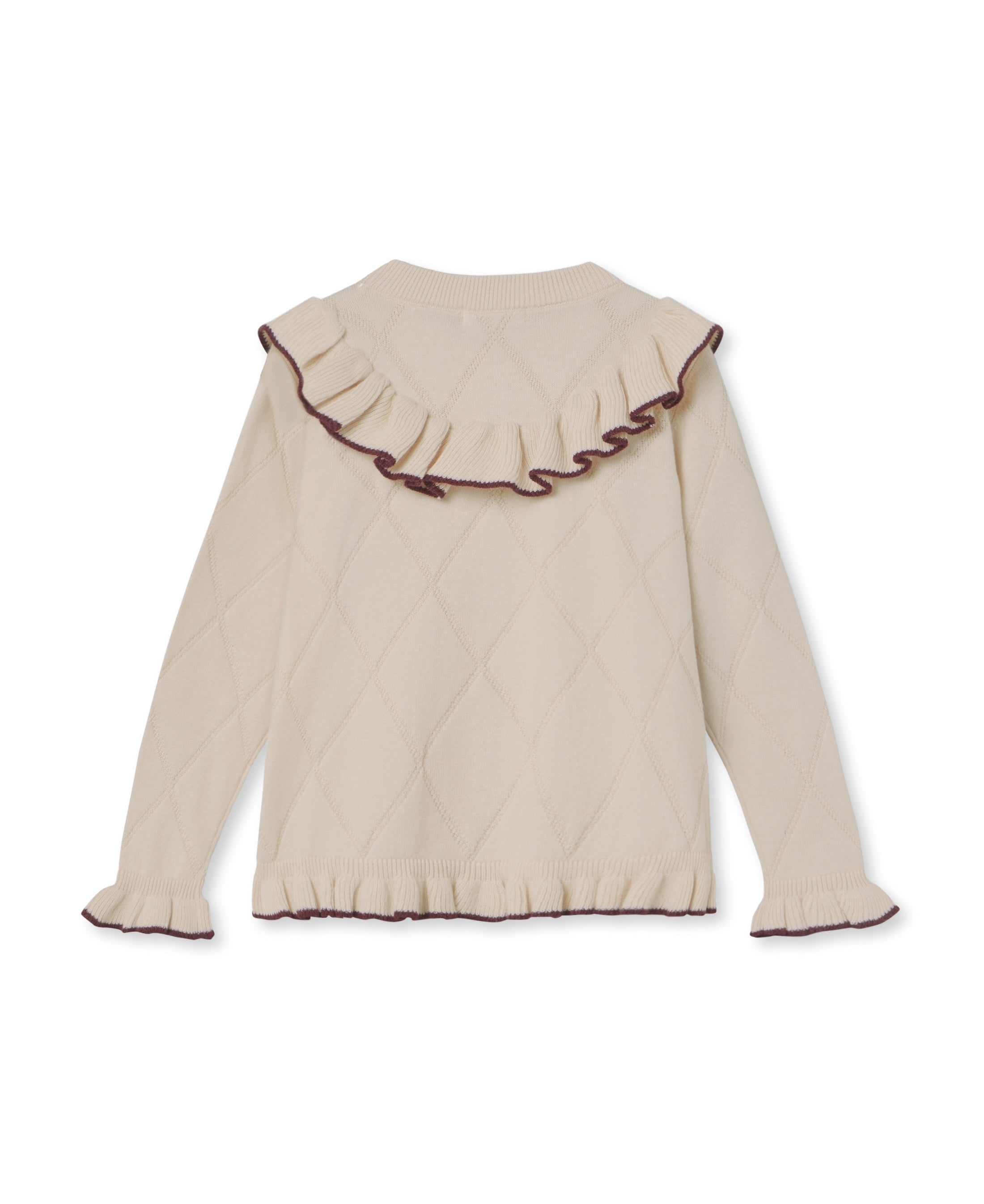 Fliink - NOVA EMBR. RUFFLE CARDIGAN