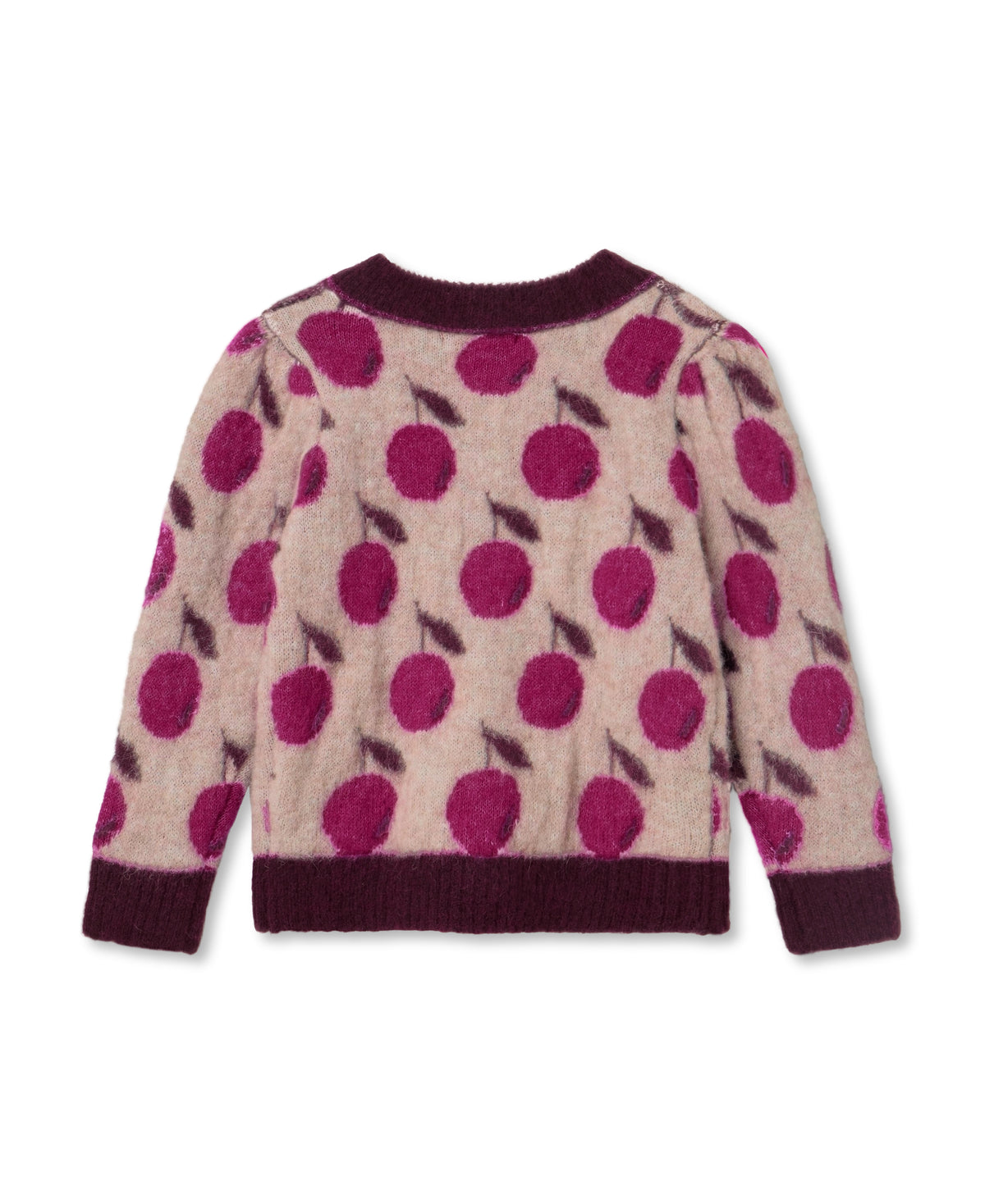 Fliink - STAR ALPACA BERRY CARDIGAN