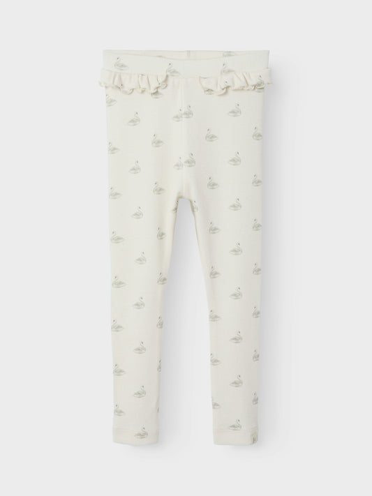 Lil´ Atelier Gavo Efi Slim Legging - Swan