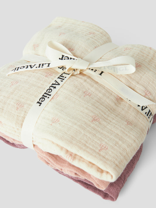 Lil`Atelier Fergie 3Pack Nappies - Turtledove/Nostalgia