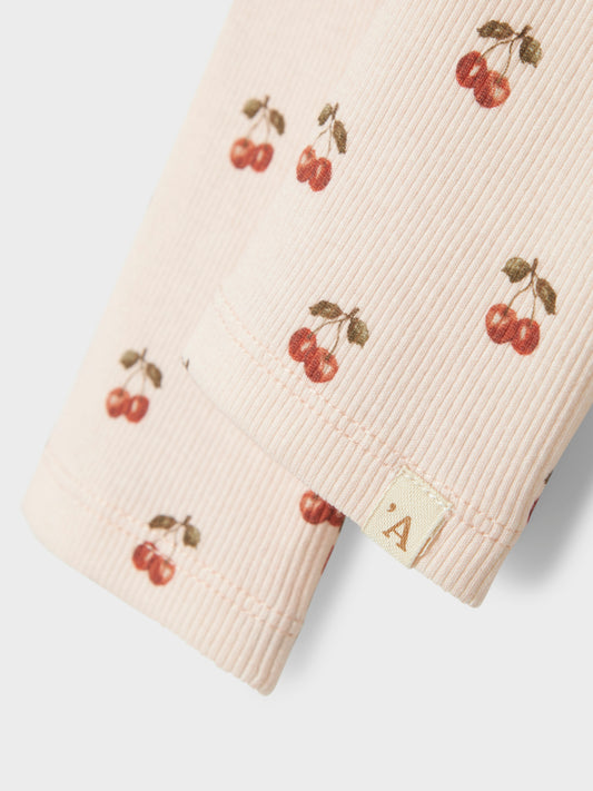 Lil´ Atelier Lavo Elf Slim Legging - Cherry