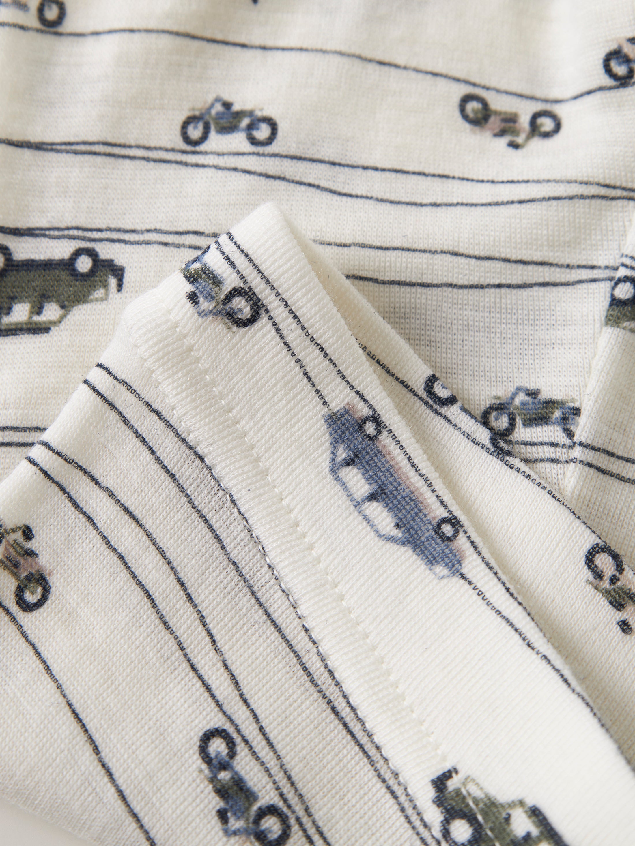 Name it - WANG WOOL RIB LONGJOHN AOP