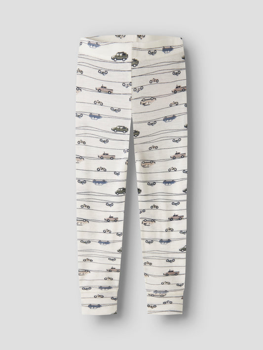 Name it - WANG WOOL RIB LONGJOHN AOP