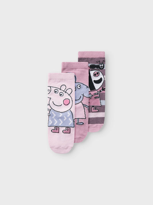 Name it Peppa Gris 3pk strømper